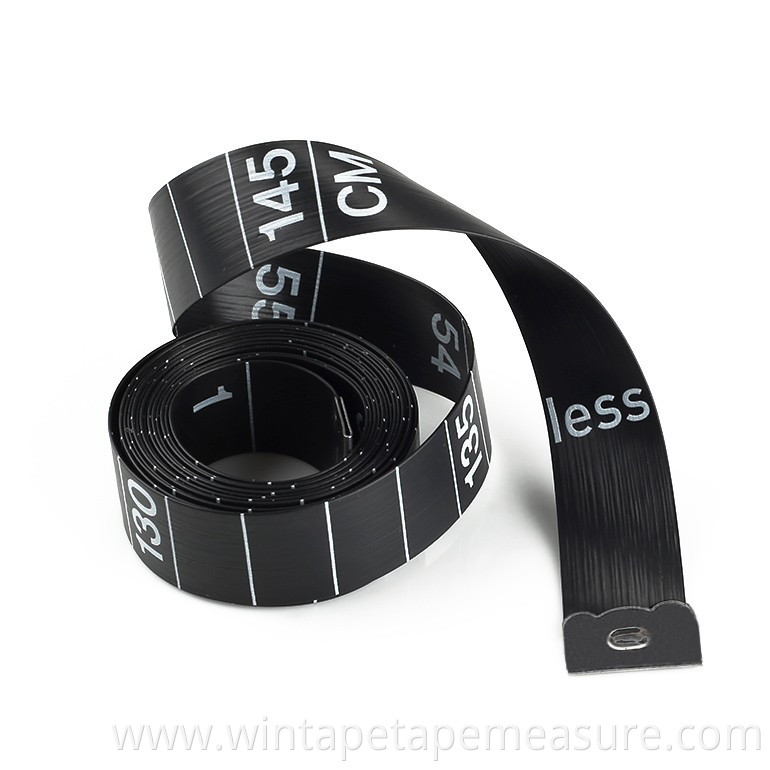 1.5Meter Promotional Water Proof Cloth Tailor Bulk Fashionable Black Tailor Tape Measure